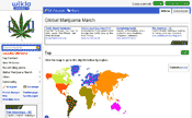 Wiki über die weltweite Legalizeveranstaltung GMM - Screenshot