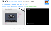 CommandShift3 - It's like Hot or Not for web design - Screenshot