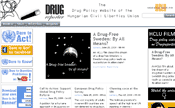 Hungarian Civil Liberties Unions Drug Policy Program Website - Screenshot