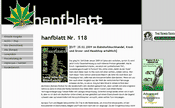 hanfblatt - Das Magazin für Hanfkultur - Screenshot