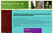 Hanfgaertner.de - Hanfanbau für Anfänger und Fortgeschrittene - Screenshot