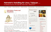 Helmeloh´s NotizBlog für Qigong, Tai Chi Chuan, Linux, EDV, News, Dadaichmus ... - Screenshot