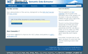 W3C Semantik Data Extractor - Screenshot